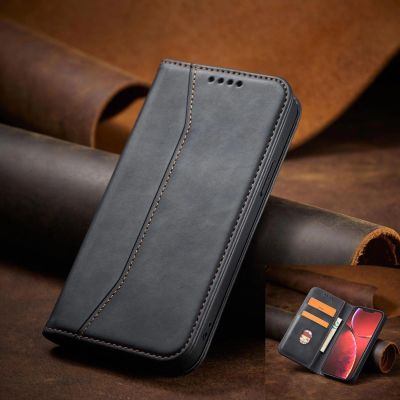 12. Magnet Fancy Case Hülle für iPhone 14 Flip Cover Wallet Ständer schwarz