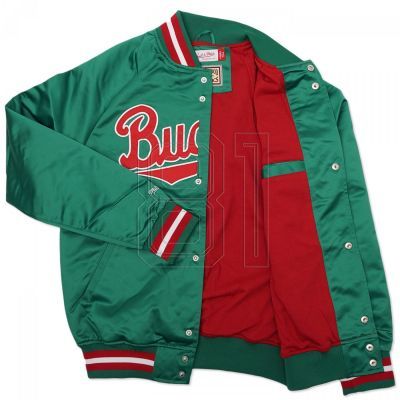 9. Mitchell &amp; Ness NBA Milwaukee Bucks Lightweight Jacket M STJKMG18013-MBUDKGN