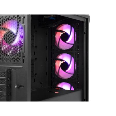 33. NATEC Genesis Irid 503 ARGB NPC-1559 Gehäuse (Micro-ATX, Mini-ITX; Schwarz)
