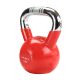 47. Kettlebell Gusseisengriff Chrom gerändelt HMS KTC10 ROT 