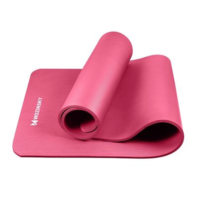 4. Wozinsky Gymnastikmatte 181 x 63 x 0,9 cm dicke Gymnastik Yogamatte rosa