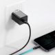 10. Baseus Super Si 1C Schnellladegerät USB Typ C 20W Power Delivery + USB-Kabel Typ C - Lightning 1m schwarz (TZCCSUP-B01)