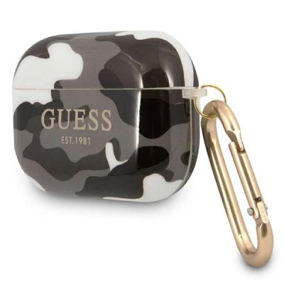 2. Guess, GUAPUCAMG AirPods Pro Cover schwarz/schwarz Camo Collection