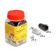 2. DeLOCK RJ45-Modularstecker mit Zugentlastung, Cat.6A-, Cat.7- und Knickschutzkappen, 25er-Set