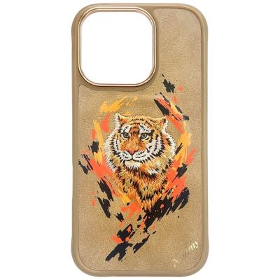 4. Nimmy Tiger MagSafe Hülle für iPhone 16 Pro Max - Braun