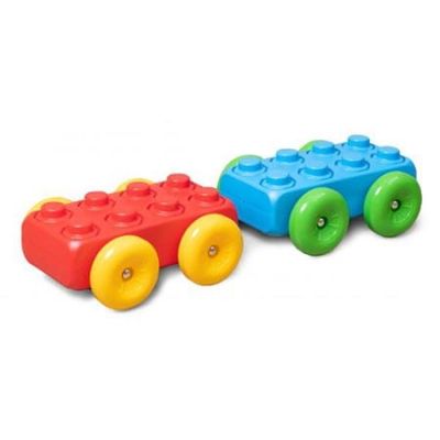 4. Marioinex Bausteine „Steine“ + 2 Räder, 30 Teile