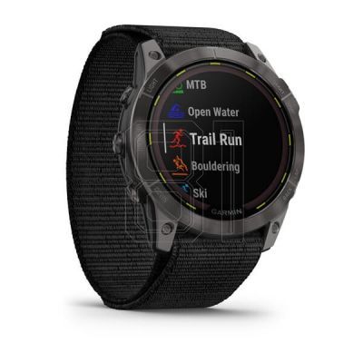 Garmin Enduro 2 Solar Schwarz Carbongrau DLC Ti Ultrafit Band 010-02754-01 Sportuhr