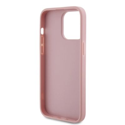 7. Guess GUHCP15LHG4SGP iPhone 15 Pro 6,1" rosa/rosa Hardcase Glitter Script Big 4G