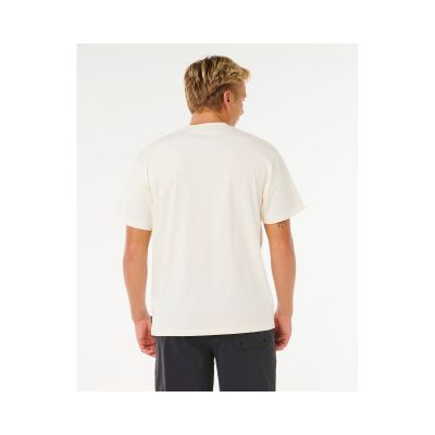 3. Herren-T-Shirt mit RIP CURL-Suchstickerei, Weiß