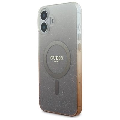 2. Guess IML Glitter Gradient MagSafe-Hülle für iPhone 16 – braun