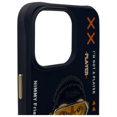 3. Nimmy Cool&Cute 2.0 Monkey Case für iPhone 15 Pro Max - Schwarz