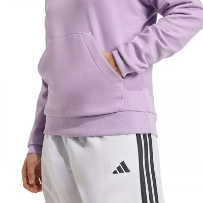 6. Damen adidas Essentials Linear French Terry Hoodie Lila JY0036