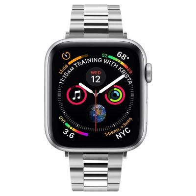 4. Spigen Modern Fit Band für Apple Watch 4/5/6/7/8/SE (38/40/41 mm) – Silber