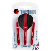 Harrows Doppelpack Supergrip-Schäfte + Retina-Federn HS-TNK-000013683