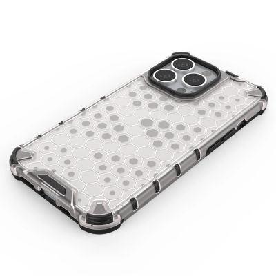 5. Honeycomb Handyhülle Schutzhülle mit TPU Rahmen für iPhone 13 Pro grün