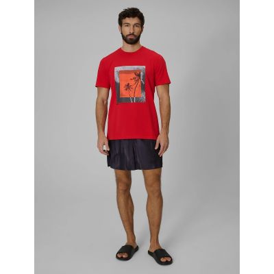 4. Herren-T-Shirt mit Aufdruck, regulär, Größe 4F 4FWSS26TTSHM3034-62S