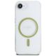 3. Guess IML Glitter Circle MagSafe iPhone 16e Hülle - Transparent