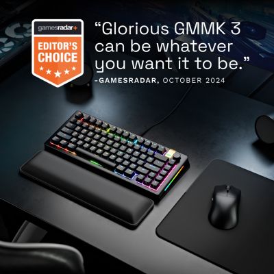 15. Glorious Gaming GMMK 3 PRO HE 75% vorgefertigte USB-Tastatur QWERTY US-Englisch Schwarz