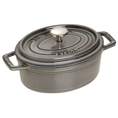 Ovaler gusseiserner Topf Staub – 1 l, Graphit