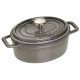 Ovaler gusseiserner Topf Staub – 1 l, Graphit