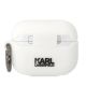 2. Karl Lagerfeld KLACAPSILKCW AirPods Pro Cover weiß/weiß Silikon Karl & Choupette