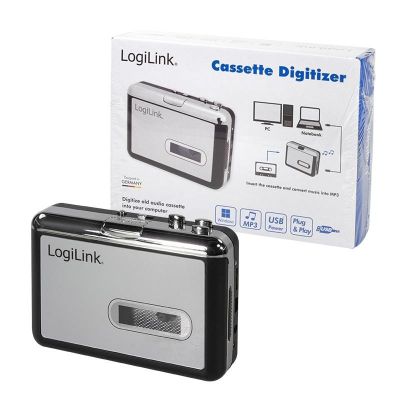 LogiLink UA0156 1-Disc-Kassettenrekorder Schwarz, Silber