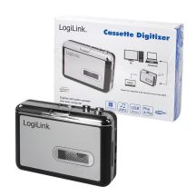 LogiLink UA0156 1-Disc-Kassettenrekorder Schwarz, Silber