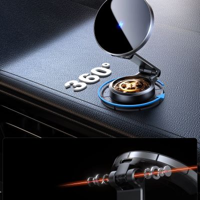 8. Joyroom JR-ZS408 Magnethalterung mit 15W induktivem Ladegerät für Auto-Cockpit – Schwarz
