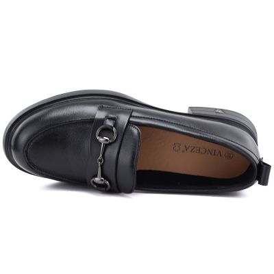 4. Damen-Lederslipper, schwarz, Vinceza 133115