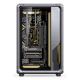 9. Jonsbo X400 PC-Gehäuse, Midi-Tower, ATX, gehärtetes Glas – grau
