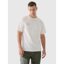 Glattes Unisex-Oversize-T-Shirt 4F 4FRAW24TTSHU2672-12S