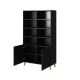 2. PAFOS Regal 100x40xH176,5 schwarz matt