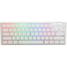 Ducky One 3 Mini Gaming-Tastatur, reinweiß, USB, Deutsch, Weiß