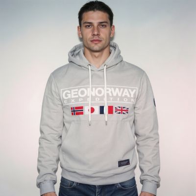 5. Geographical Norway Great Blended DB 317 M Sweatshirt WY8612H/GN-Blended Gray