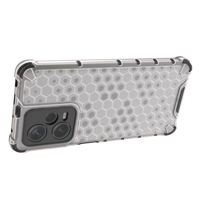 16. Honeycomb-Hülle für Xiaomi Redmi Note 12 Pro+, gepanzerte Hybridabdeckung in Schwarz