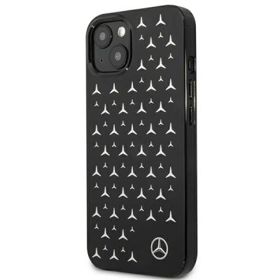 2. Mercedes Silver Stars Pattern Case für iPhone 13 mini - Schwarz