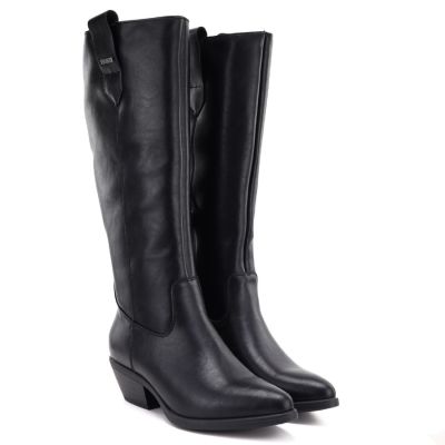 4. Schwarze Damen-Cowboystiefel aus Leder, Big Star UU274521