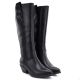 4. Schwarze Damen-Cowboystiefel aus Leder, Big Star UU274521