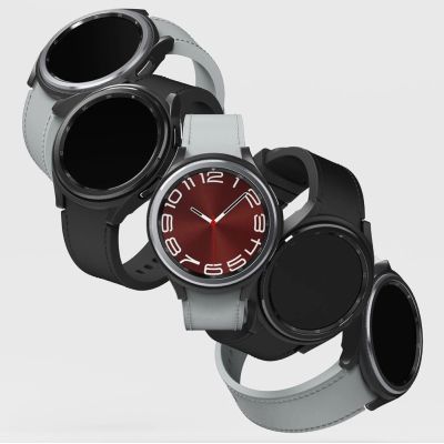 6. Ringke Slim 2er-Pack Hülle für Samsung Galaxy Watch 6 Classic 43 mm - Schwarz und Transparent