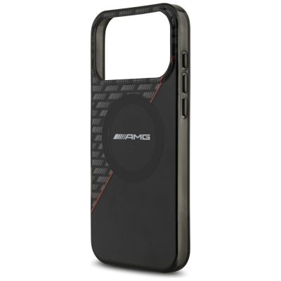 6. Mercedes AMG IML Doppelschicht-MagSafe-Hülle mit Rautenmuster für iPhone 18 Pro Max / 17 Pro Max – Schwarz und Rot