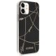 4. Guess, GUHCP12SPCUCHBK iPhone 12 mini 5,4" schwarz/schwarzes Hardcase Gold Chain Collection