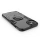 17. Ring Armor Hülle für iPhone 14 Pro Max gepanzerte Hülle magnetischer Haltering schwarz