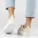 6. Damen-Sneaker aus Mesh mit Plateausohle, beige, Filippo DTN7855