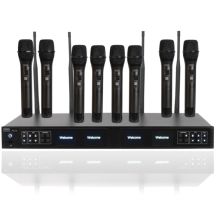 DNA RV-8 Drahtlos-Set mit 8 batteriebetriebenen Mikrofonen
