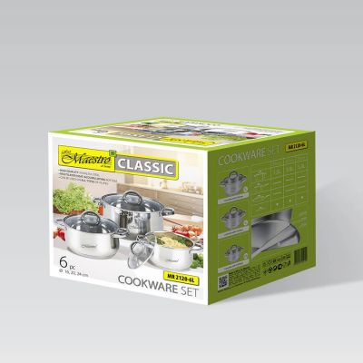7. 6-teiliges Topfset MR-2120-6L MAESTRO