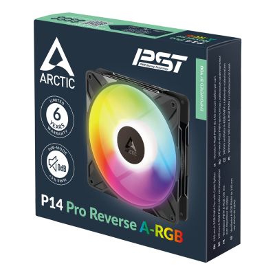 7. ARCTIC Freezer P14 Pro Reverse A-RGB - 3er-Pack Computergehäuselüfter 14 cm Schwarz 3 Stück.