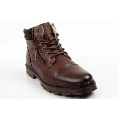 2. Wrangler Herrenschuhe Gillen Leder braune gefütterte Stiefeletten