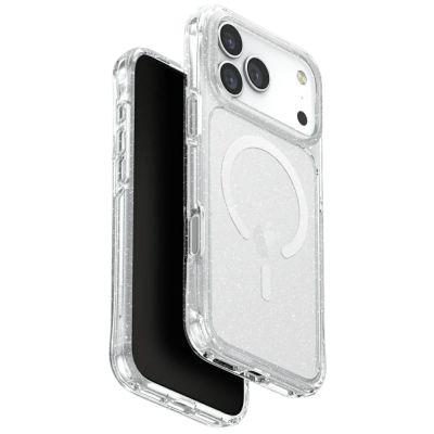 6. Uniq LifePro Xtreme Magclick Ladehülle für iPhone 17 Pro Max - Klar-Glitzer