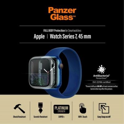 6. PanzerGlass Ganzkörpergehäuse für Apple Watch 7 45 mm – transparent