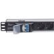 4. Intellinet 711432 PDU 6-fach Steckdosenverteiler 1,5 HE Schwarz, Grau